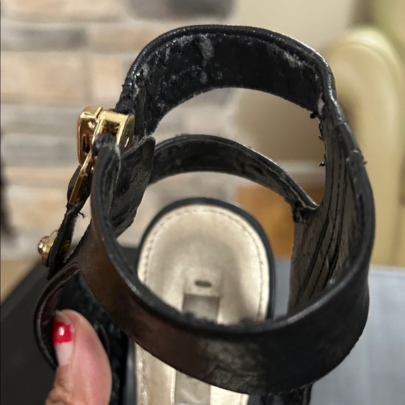 GUESS Black Strappy Heels - Picture 4 of 9